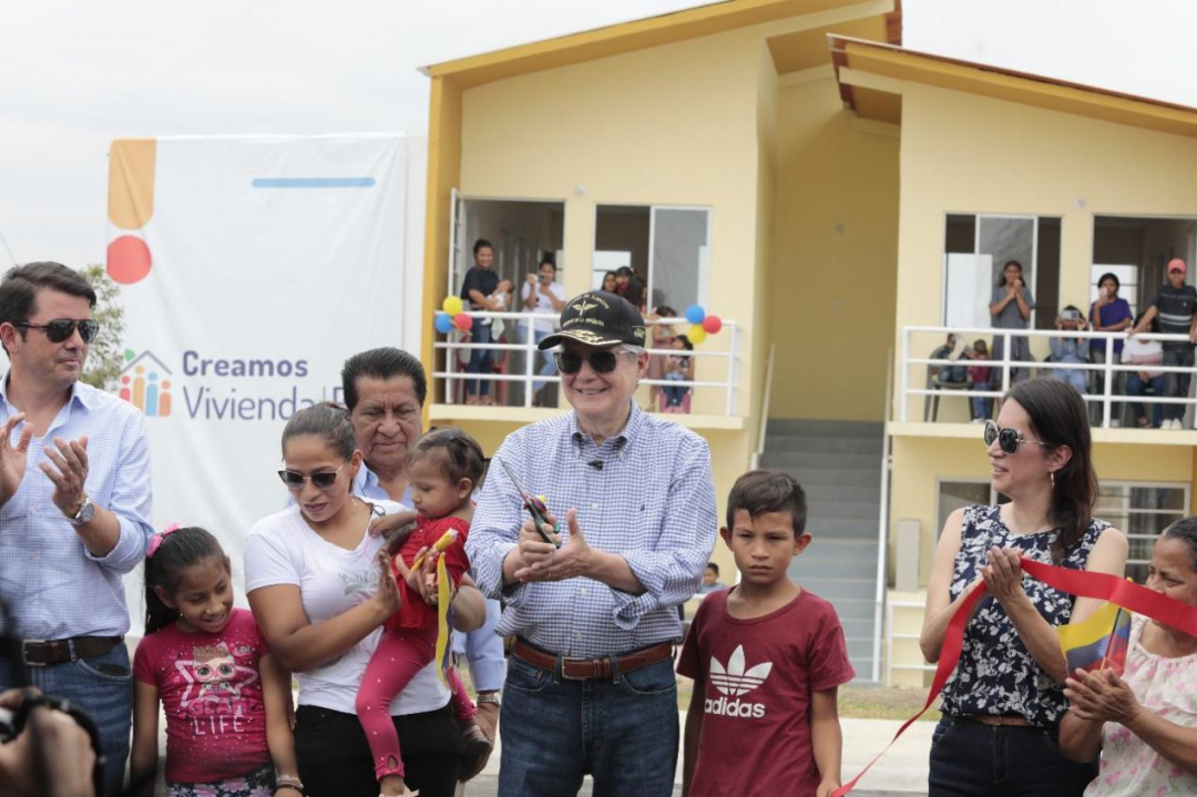 厄瓜多尔现任总统拉索出席第二处保障房项目完工仪式