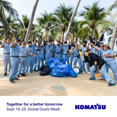 小松志愿者团队组织清扫海岸的活动