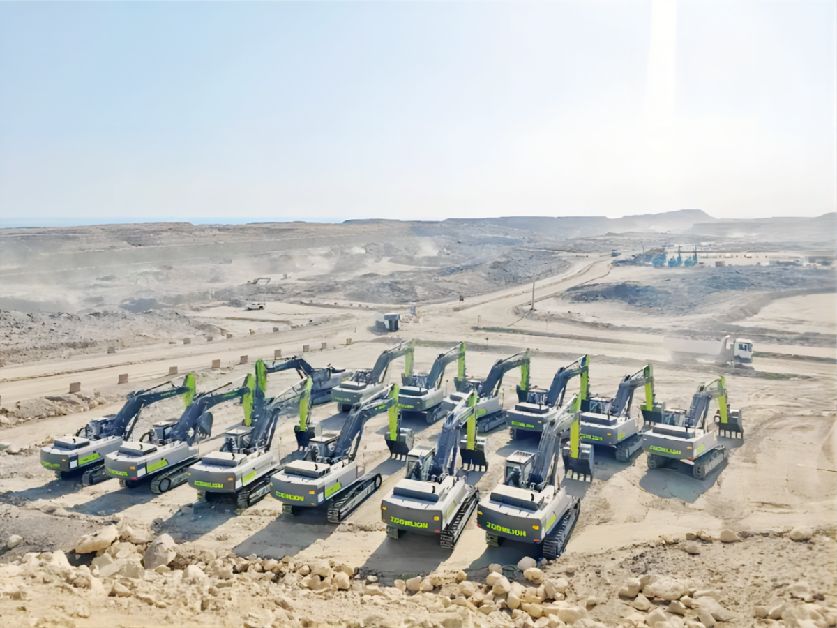 数百台中联重科挖掘机等设备深度参建沙特NEOM新城