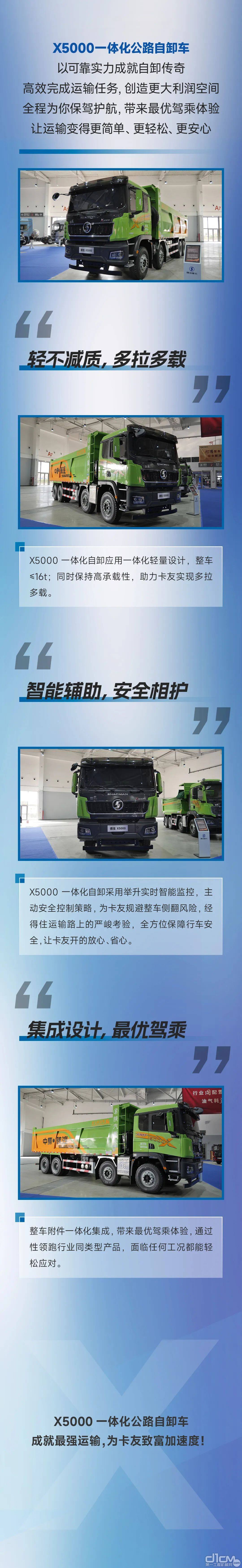 中集陕汽：X5000一体化公路自卸车，运输无“卸”可击