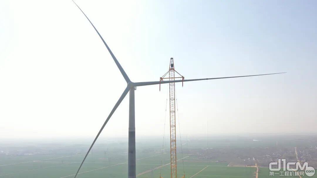 徐工4000吨全地面起重机风电项目现场施工现场