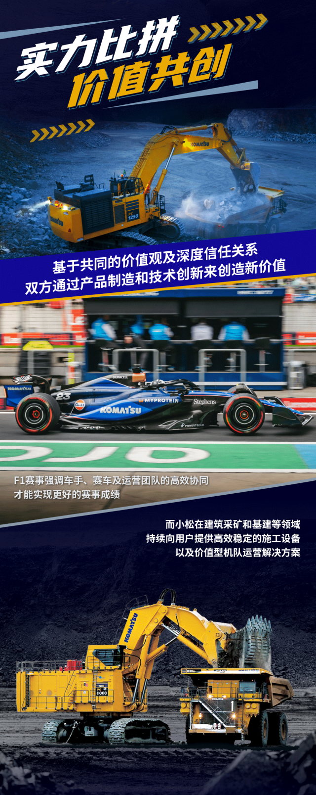 小松与威廉姆斯车队亮相F1中国大奖赛