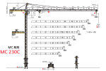 波坦MC 230C回转塔式起重机整体外观