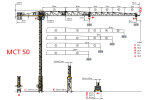 波坦MCT 50塔式起重机整体外观