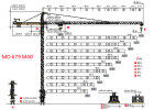 波坦MD 679 M40塔式起重机整体外观