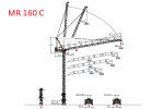 波坦MR 160 C塔式起重机整体外观