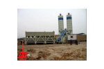 中国现代HZNT75拖式混凝土搅拌站整体外观