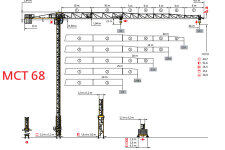 波坦MCT 68塔式起重机整机视图40470