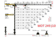 波坦MDT 249 J10塔式起重机整机视图40488