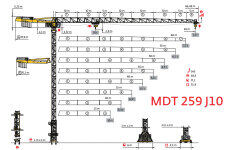 波坦MDT 259 J10塔式起重机整机视图40492
