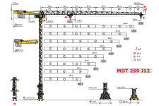 波坦MDT 259 J12塔式起重机整机视图40494