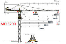 波坦MD 3200塔式起重机整机视图40523