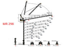 波坦MR 298塔式起重机整机视图40544