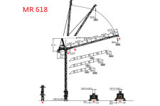 波坦MR 618塔式起重机整机视图40558