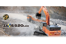 日立ZX520LCH-6A履带挖掘机施工现场64778