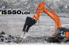 日立ZX550LCH-6A履带挖掘机施工现场67450