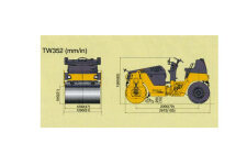 酒井TW352单钢轮压路机整机视图862