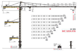 波坦MC 320A K16塔式起重机图片集