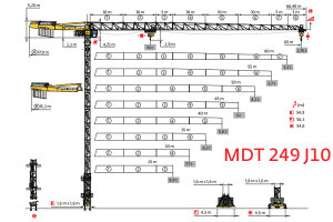 波坦MDT 249 J10塔式起重机图片集