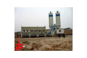 中国现代HZNT75拖式混凝土搅拌站图片集