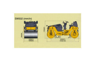 SW502双钢轮压路机