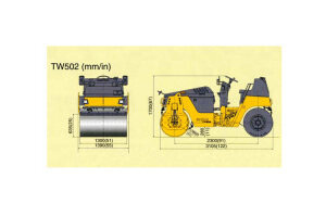 酒井TW502单钢轮压路机图片集