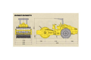 酒井SV900T单钢轮压路机图片集