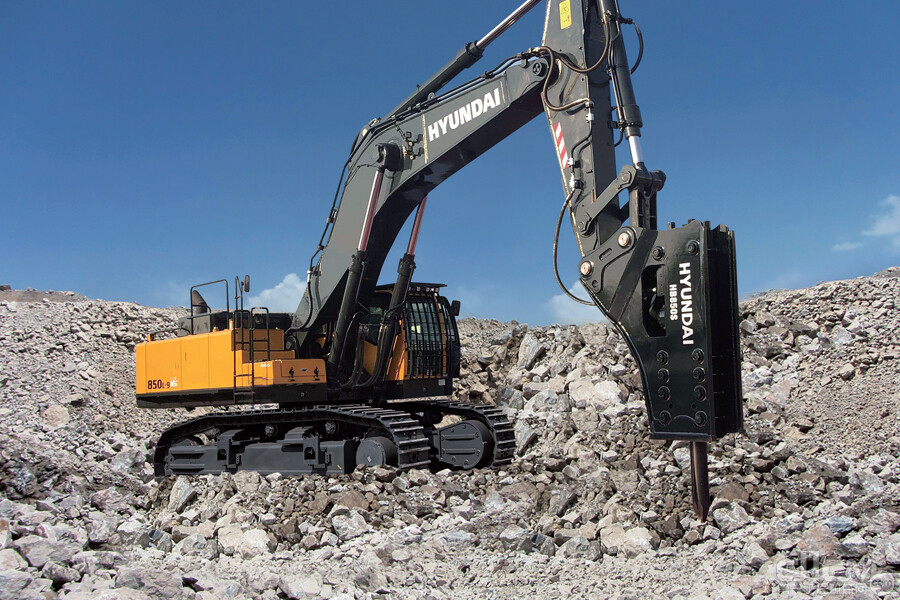 现代r850l9vs履带挖掘机