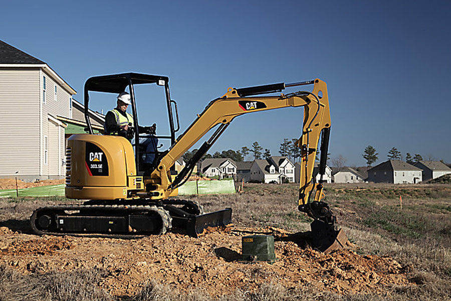 卡特彼勒CAT®303.5E CR(驾驶棚版) 小型液压挖掘机施工现场视图27452