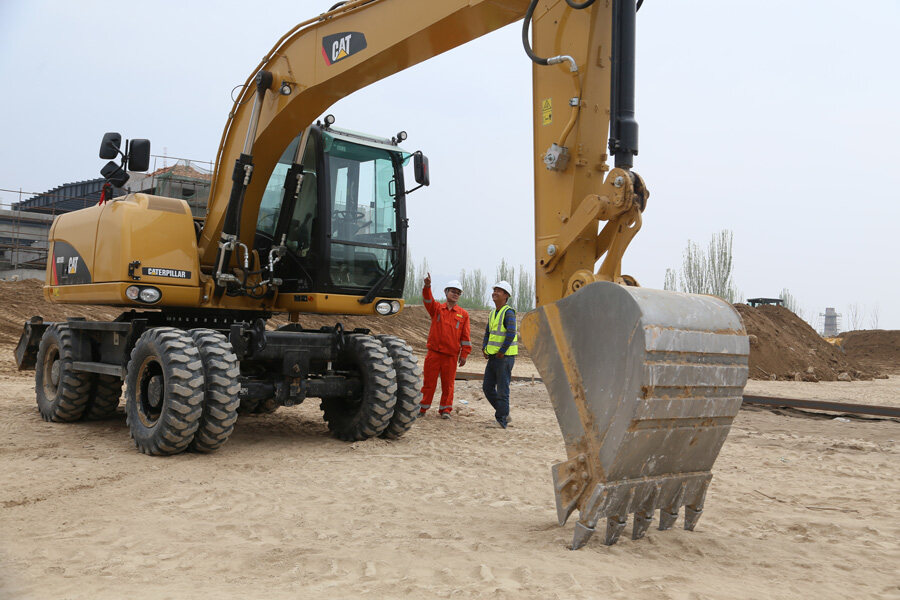 卡特彼勒Cat M315D2 轮式挖掘机施工现场视图30881