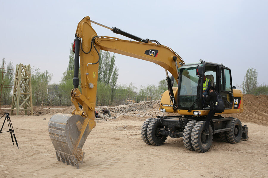 卡特彼勒Cat M315D2 轮式挖掘机施工现场视图30883