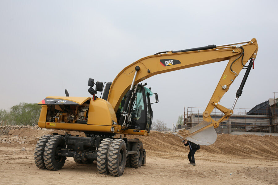 卡特彼勒Cat M315D2 轮式挖掘机施工现场视图30884