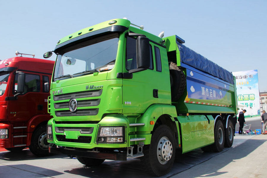 陕汽重卡德龙新M3000 336马力 6X4 5.6米双燃料自卸车(渣土车)(SX3256MR384H)整体视图39732