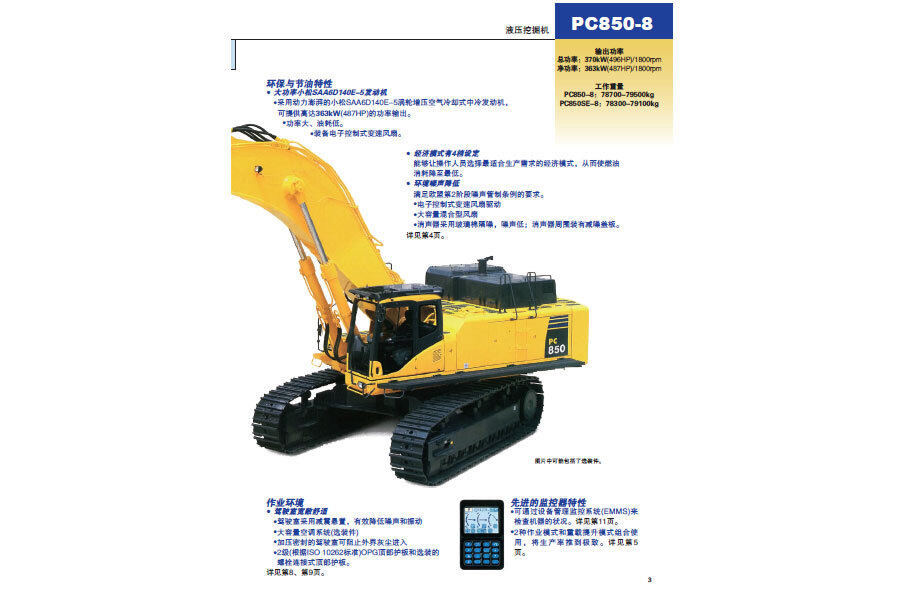 小松PC850SE-8履带挖掘机局部视图47247