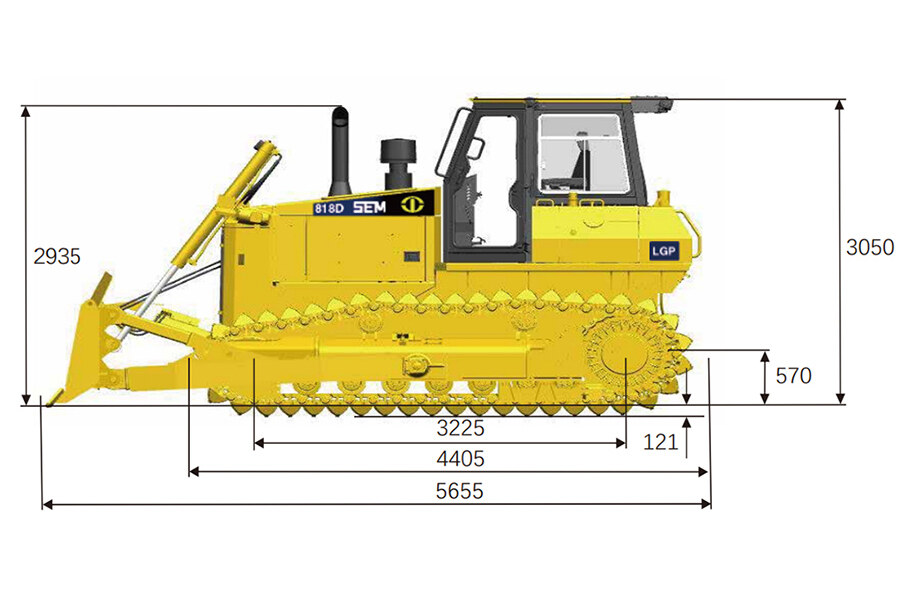 山工SEM818D 湿地型推土机整体视图53265