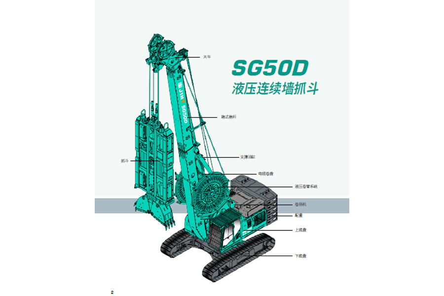 金泰SG50D液压连续墙抓斗整体视图53439