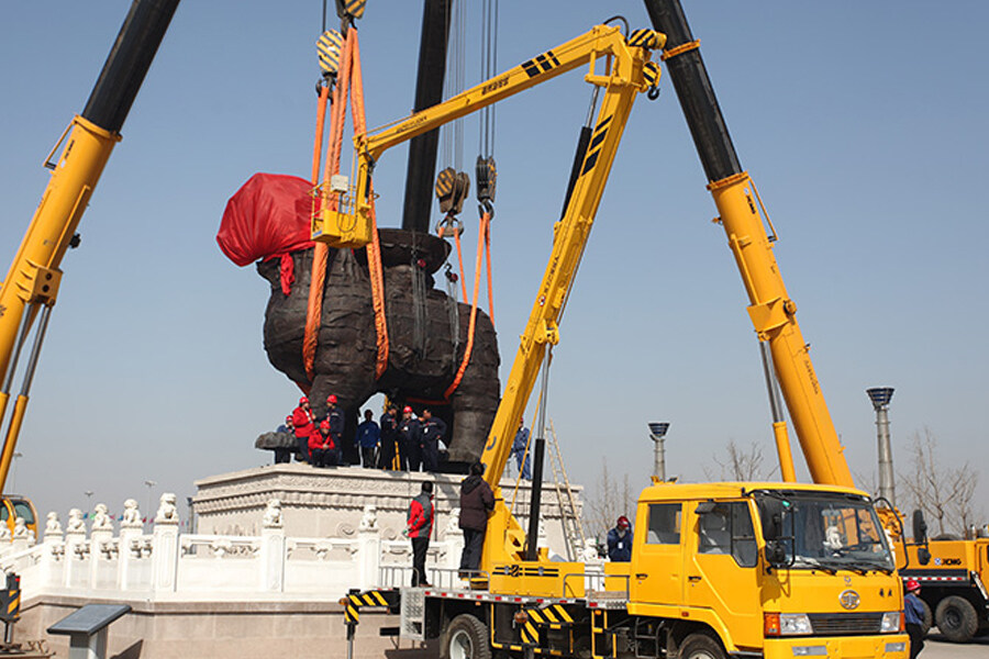 海伦哲XHZ5042JGKT61福田13m折叠臂高空作业车施工现场视图59569