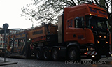 斯堪尼亚R500卡车运输利勃海尔R960挖掘机