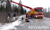 瑞典斯堪尼亚救援车辆翻转沃尔沃罐车