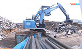 卡特彼勒320E挖掘机废铁回收