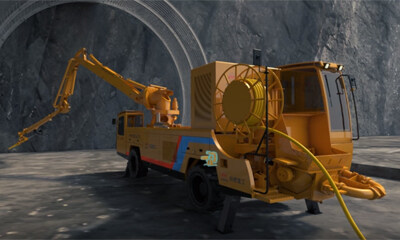 给隧道穿上“软猬甲”，铁建重工混凝土湿喷机助力高原铁路建设
